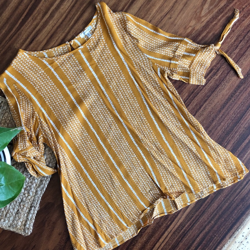 Mustard yellow blouse